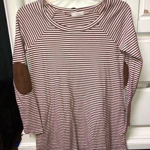 Stripped short dress